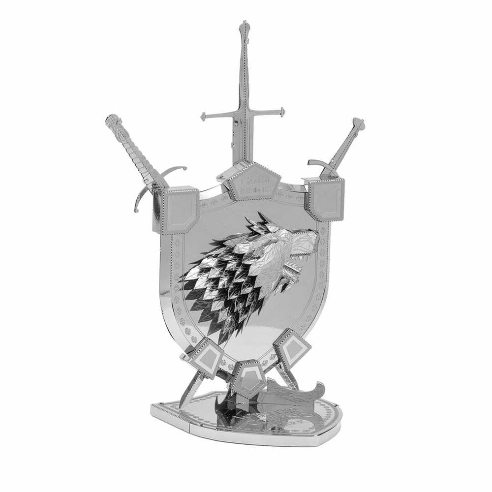 Metal Earth Metalinis 3D konstruktorius Sostų karai Starkų herbas