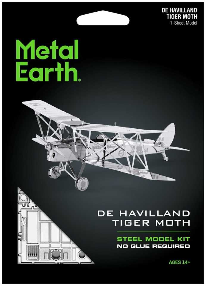 Metalinis 3D konstruktorius Metal Earth "DH82 Tiger Moth"