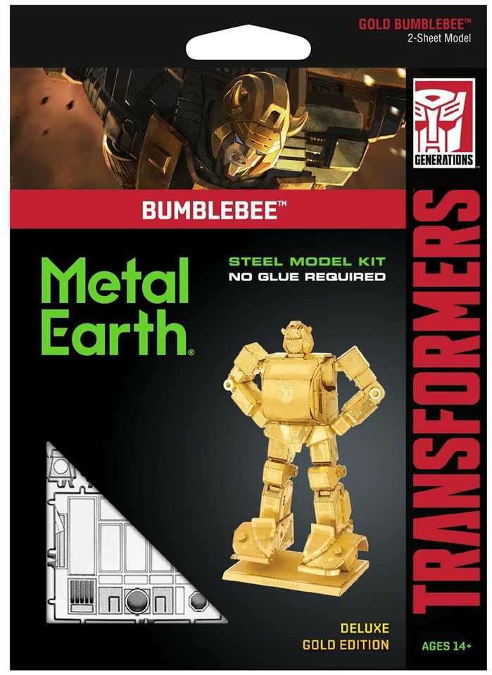 Metal Earth Metalinis 3D konstruktorius "Transformers Bumblebee" auksinis