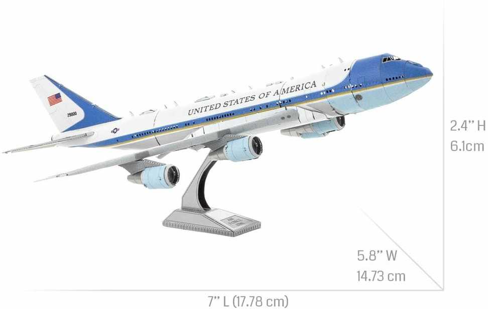 Metal Earth Metalinis 3D konstruktorius lėktuvas Air Force One