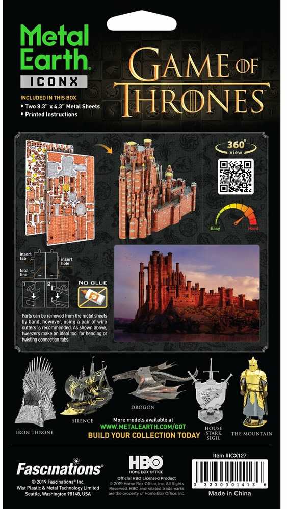 Metal Earth Metalinis 3D konstruktorius Sostų karai Raudonoji pilis