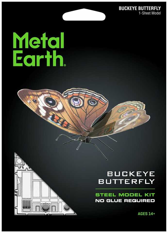 Metal Earth Metalinis 3D konstruktorius "Drugelis Buckeye"