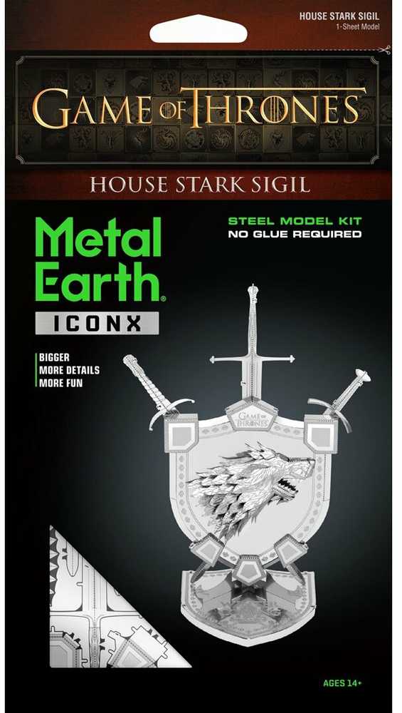 Metal Earth Metalinis 3D konstruktorius Sostų karai Starkų herbas