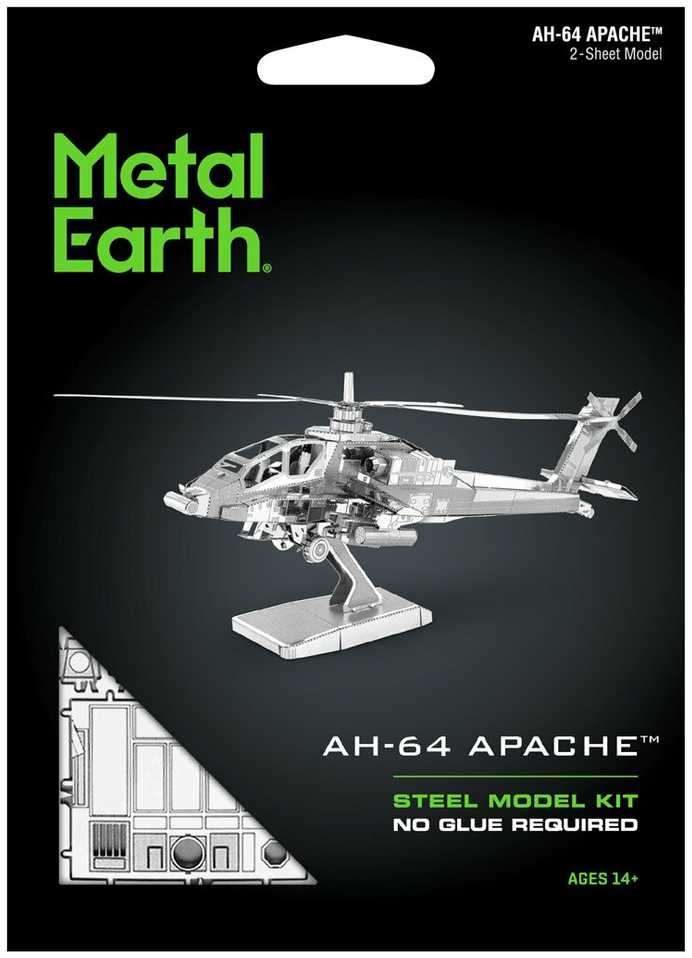 Metal Earth Metalinis 3D konstruktorius "AH-64 Apache"