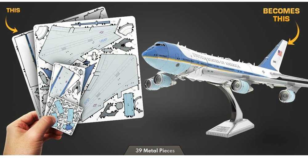 Metal Earth Metalinis 3D konstruktorius lėktuvas Air Force One