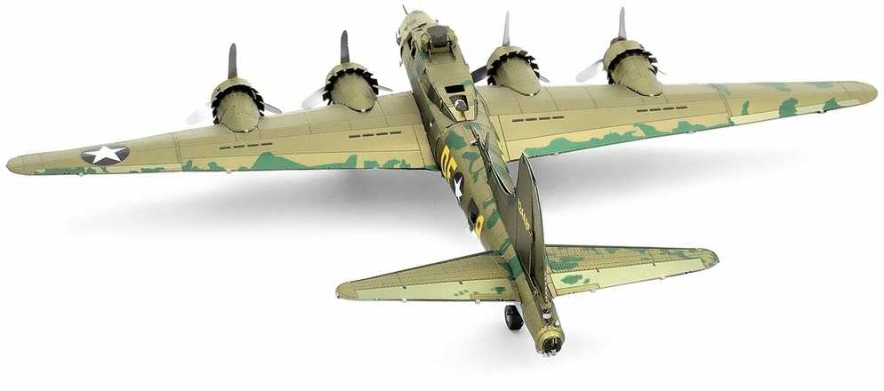 Metalinis 3D konstruktorius Metal Earth B-17 Flying Fortress spalvotas