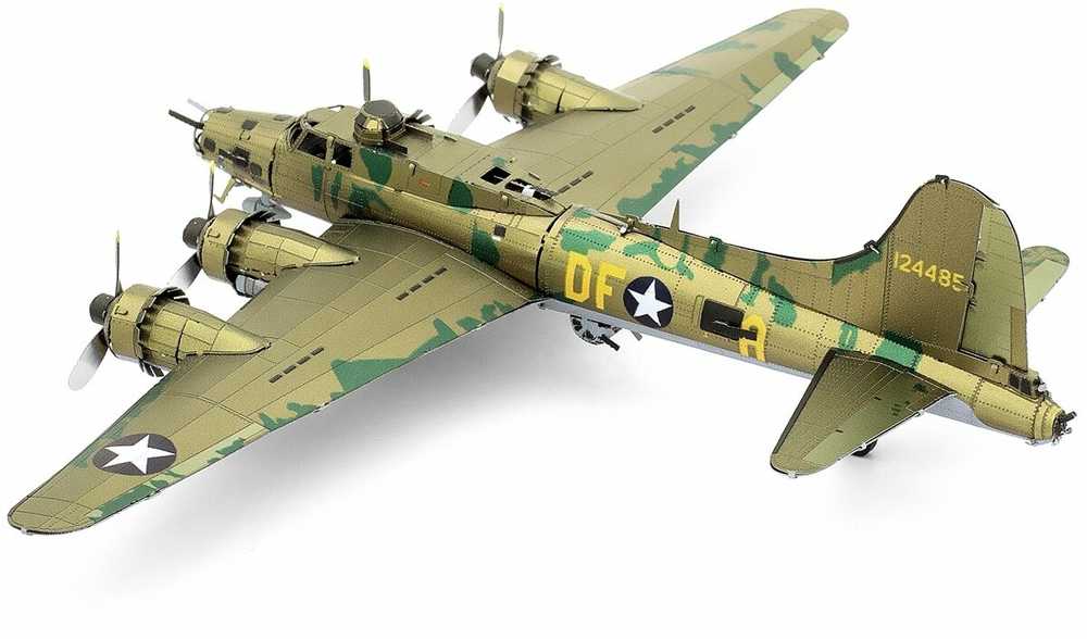 Metalinis 3D konstruktorius Metal Earth B-17 Flying Fortress spalvotas