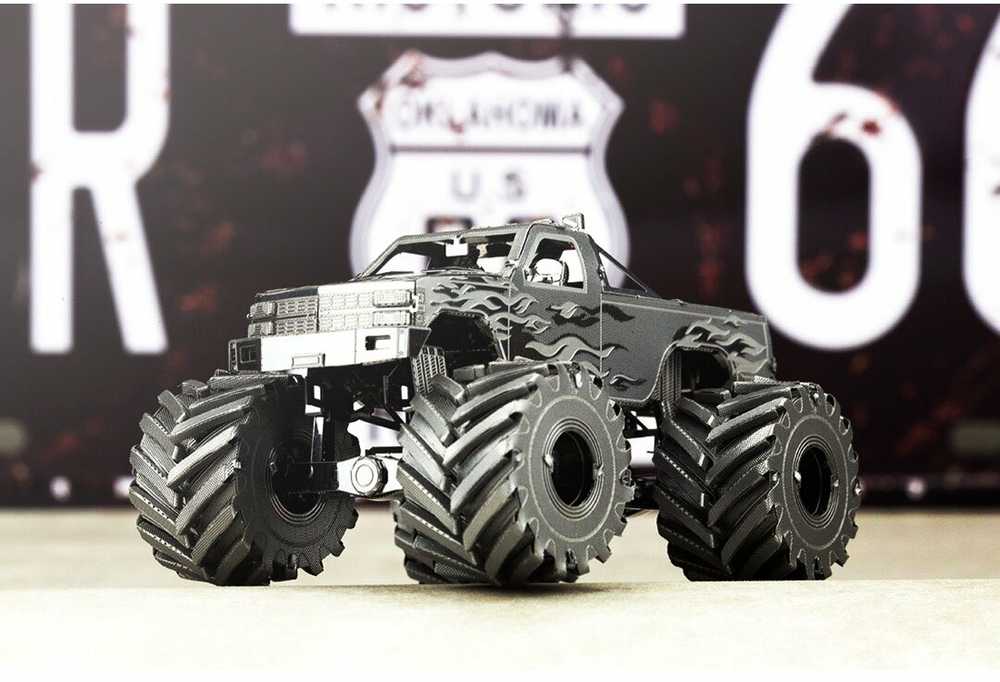 Metalinis 3D konstruktorius Metal Earth Sunkvežimis Monstras