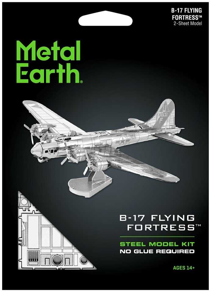 Metalinis 3D konstruktorius Metal Earth B-17 Flying Fortress