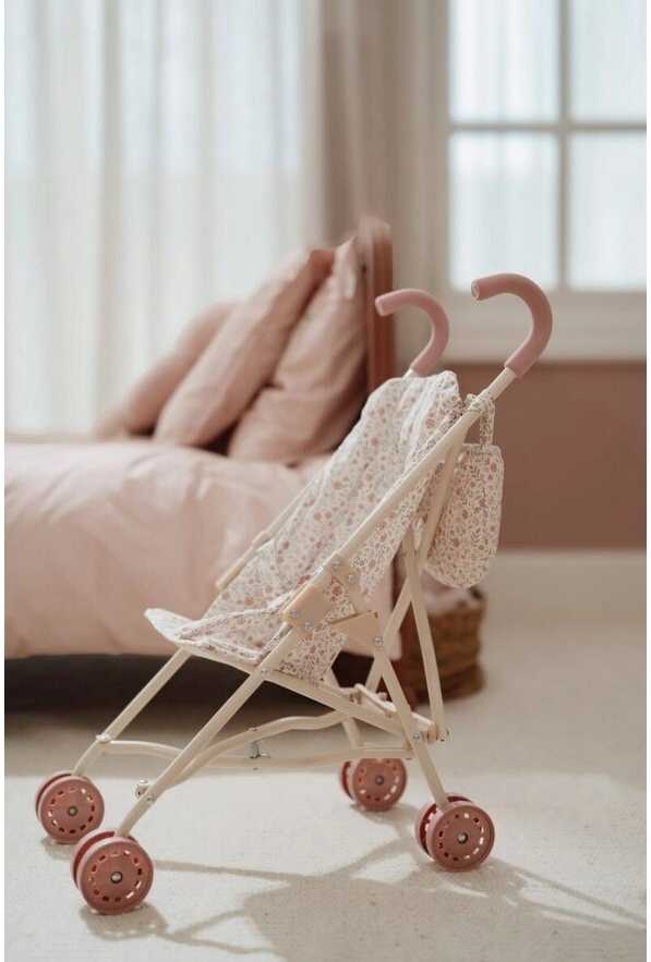 Metalinis lėlių vežimėlis vaikams Little Dutch