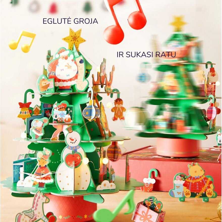 Mideer Besisukanti muzikinė 3D Kalėdinė dėlionė
