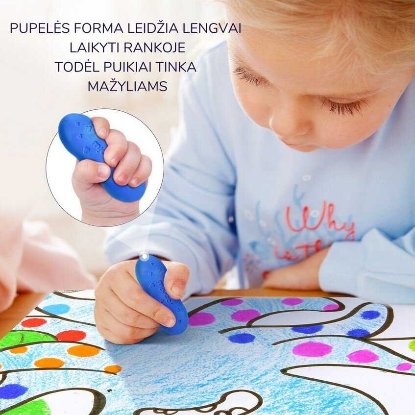 Mideer Bičių vaško kreidelės pupelės 12vnt
