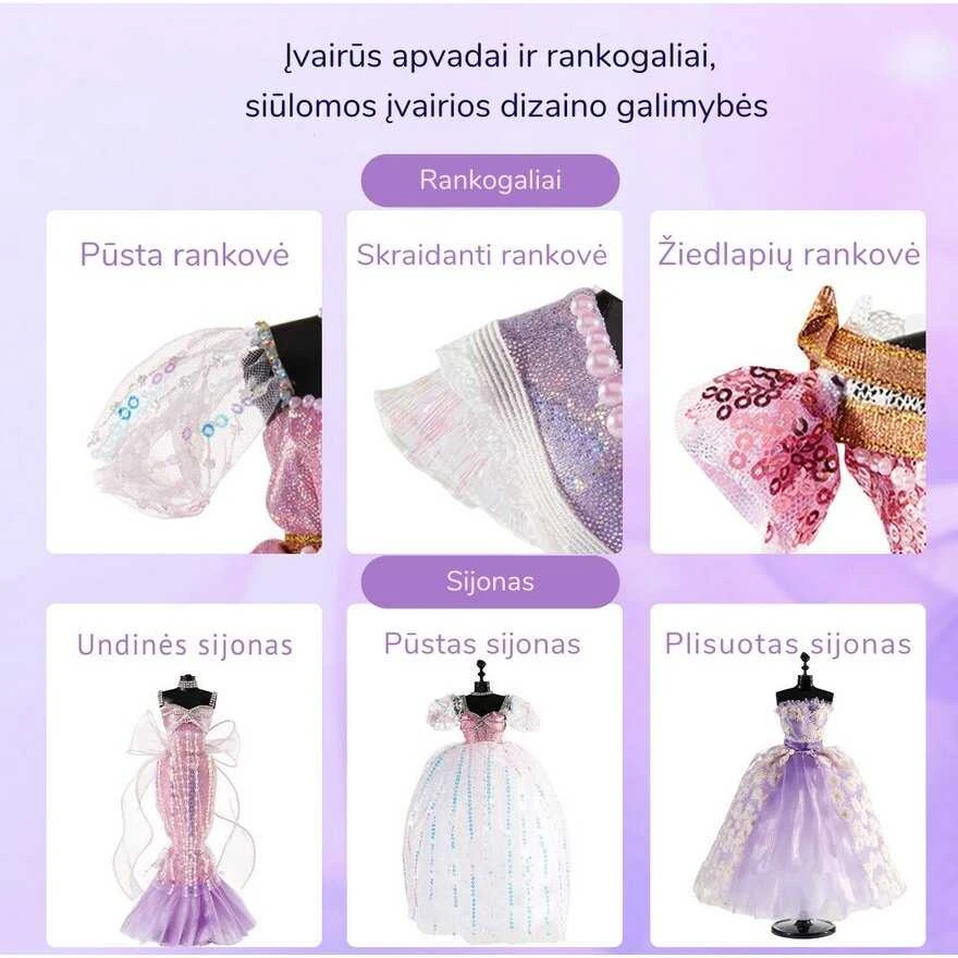 Mideer Drabužių dizaino kūrybinės dirbtuvės Princesės spinta