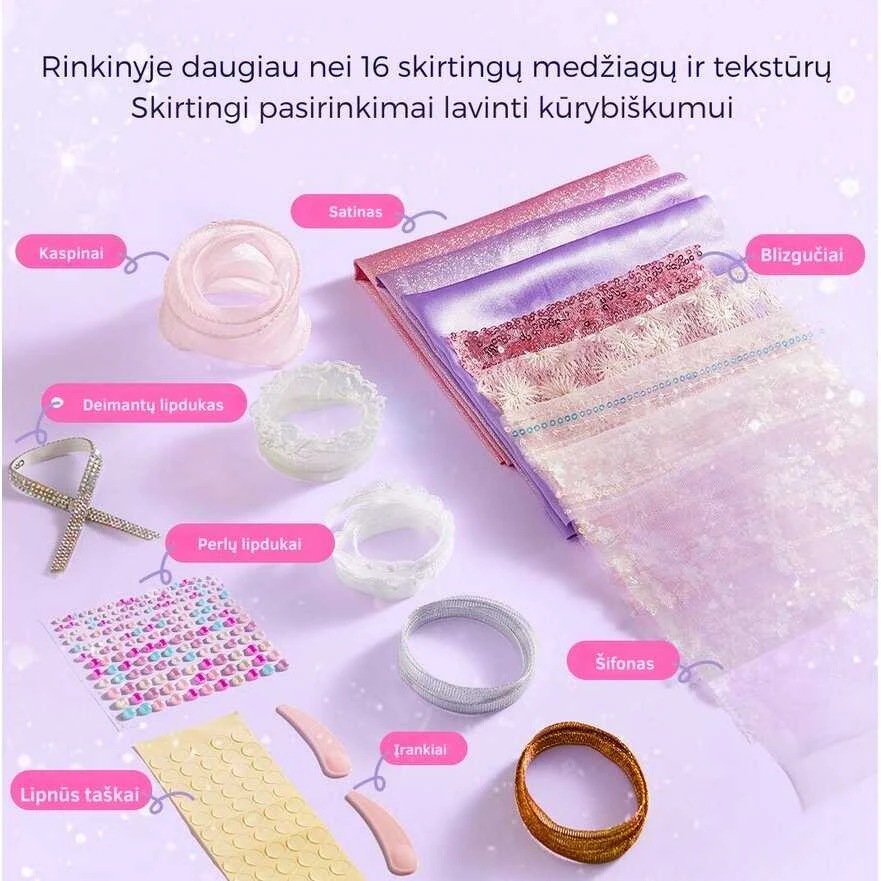 Mideer Drabužių dizaino kūrybinės dirbtuvės Princesės spinta