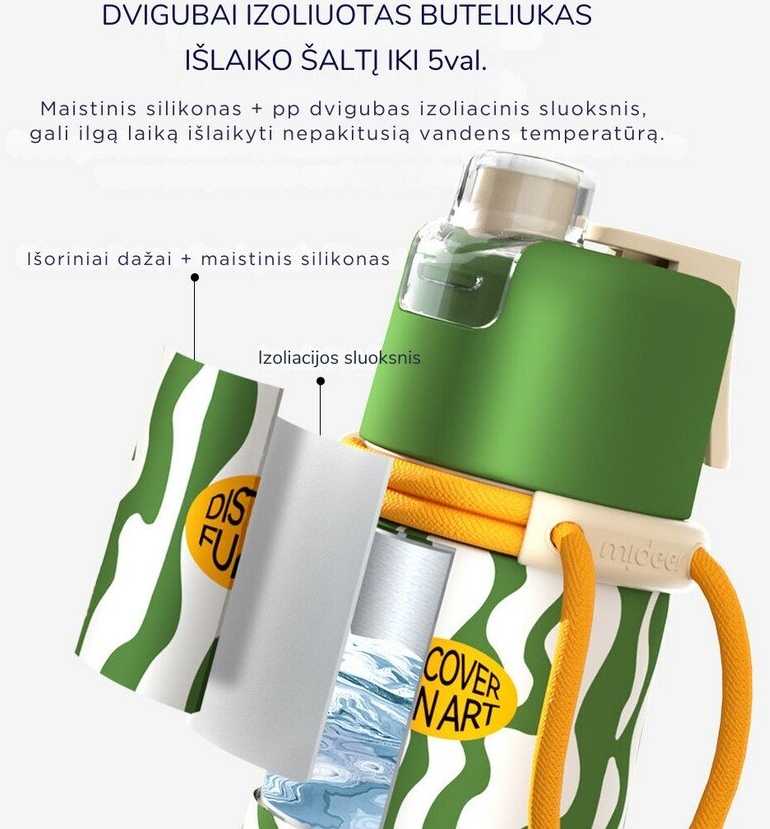 Mideer Gertuvė su purškikliu, 500ml žalia