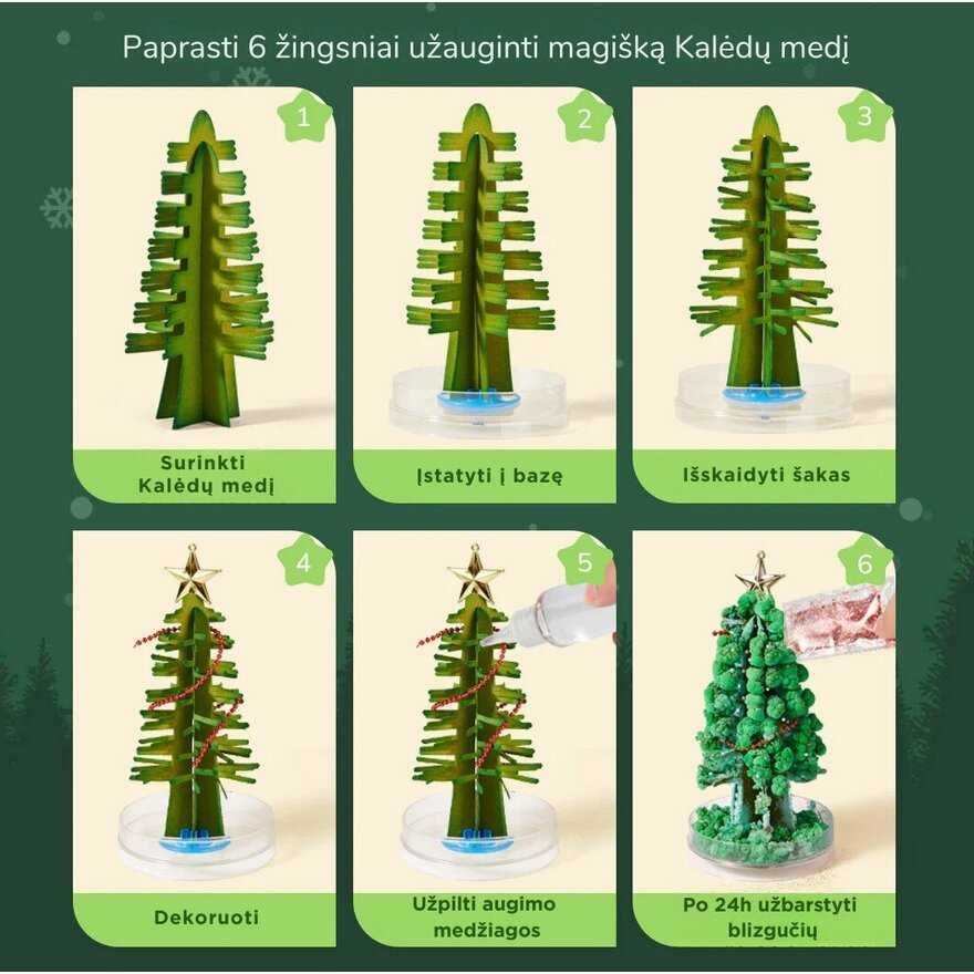 Mideer Magiškas Kalėdų medis – kristalų auginimo rinkinys