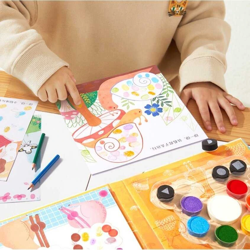 Mideer Piešimo pirštais rinkinys Miesto tyrinėtojas