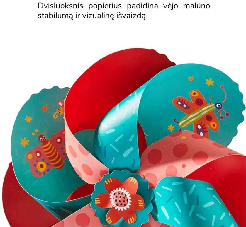 Mideer Popieriaus lankstymo rankdarbis Vėjo malūnėliai