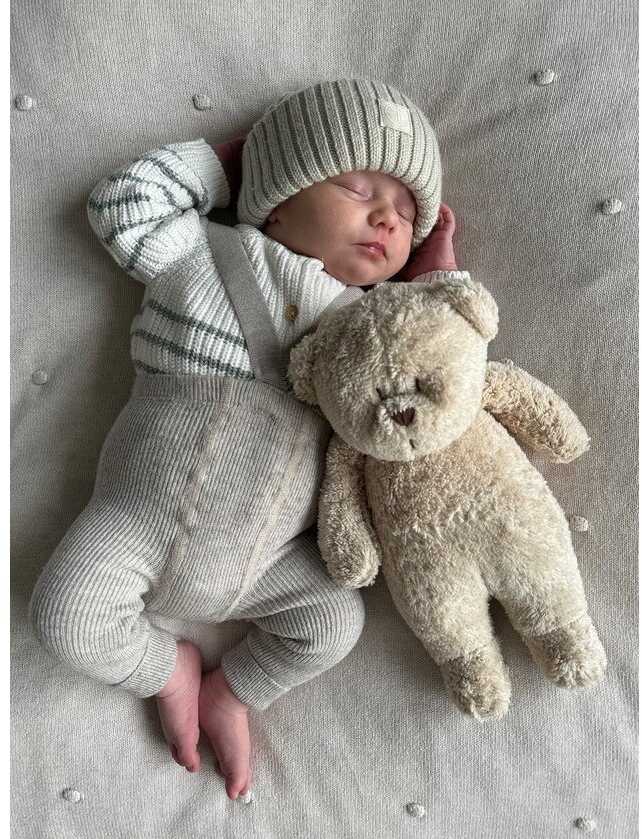 Migdukas Moonie 2.0 Meškutis baltas ekologiškas