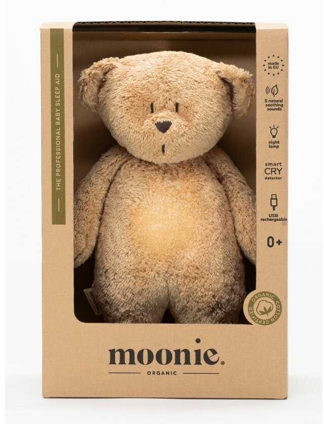 Migdukas Moonie 2.0 Meškutis šviesiai rudas ekologiškas