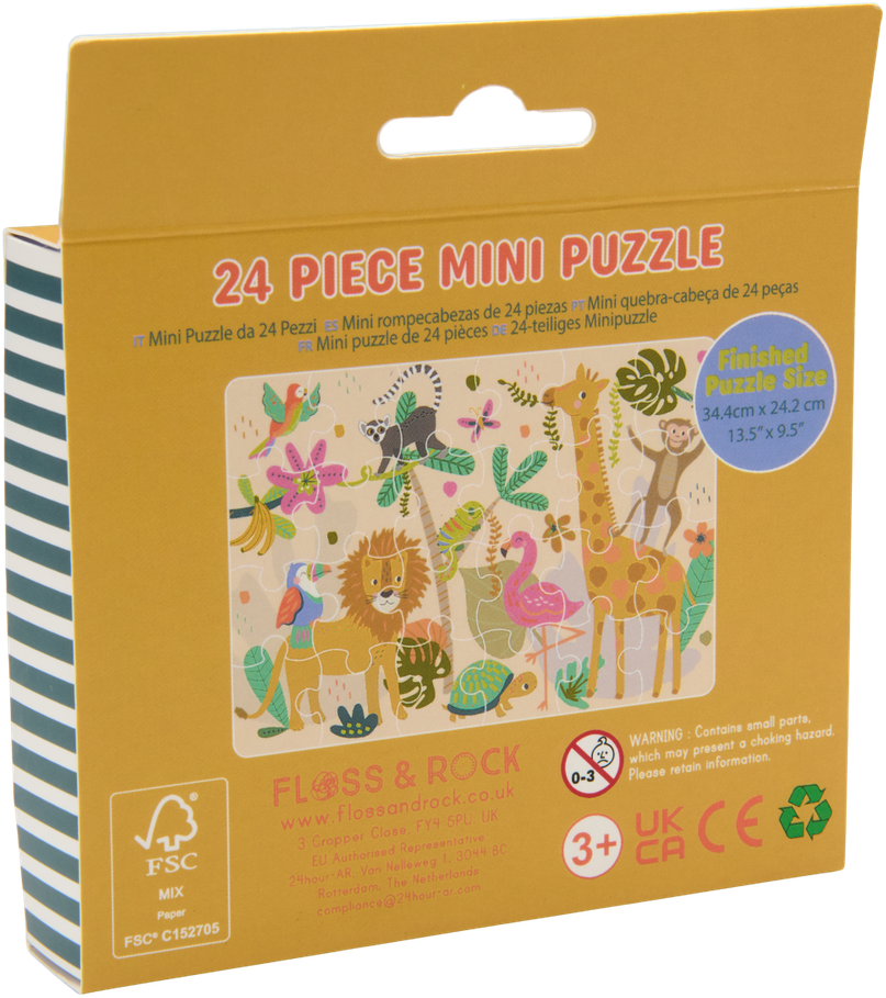 Mini dėlionė, Džiunglės, 24 det.