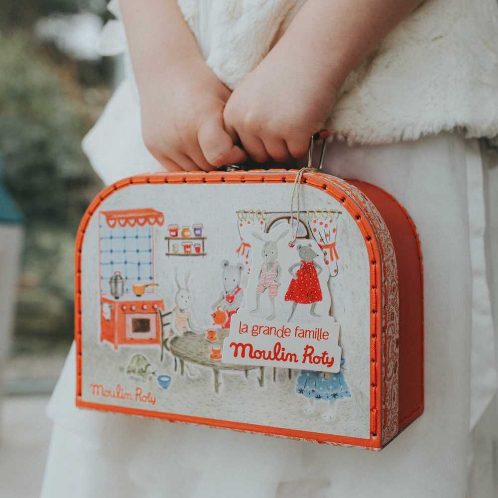 Moulin Roty Keramikinis arbatos rinkinukas lagaminėlyje