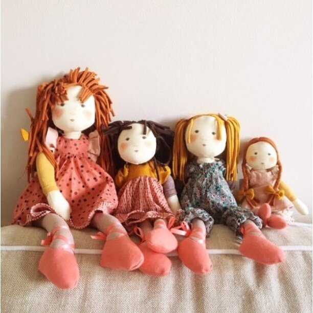 Moulin Roty Skudurinė lėlytė "Anemone"