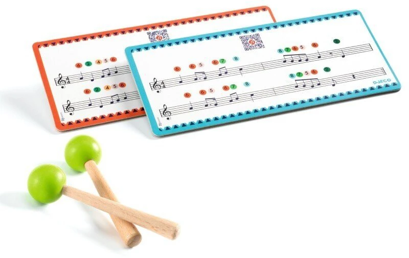 Djeco Animambo Muzikinis instrumentas - Raudonas metalinis būgnas (8 natos)