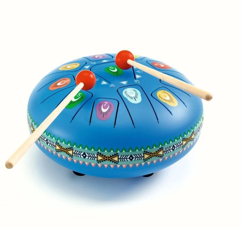 Djeco Animambo Muzikinis instrumentas - Didelis metalinis būgnas (11 natų)