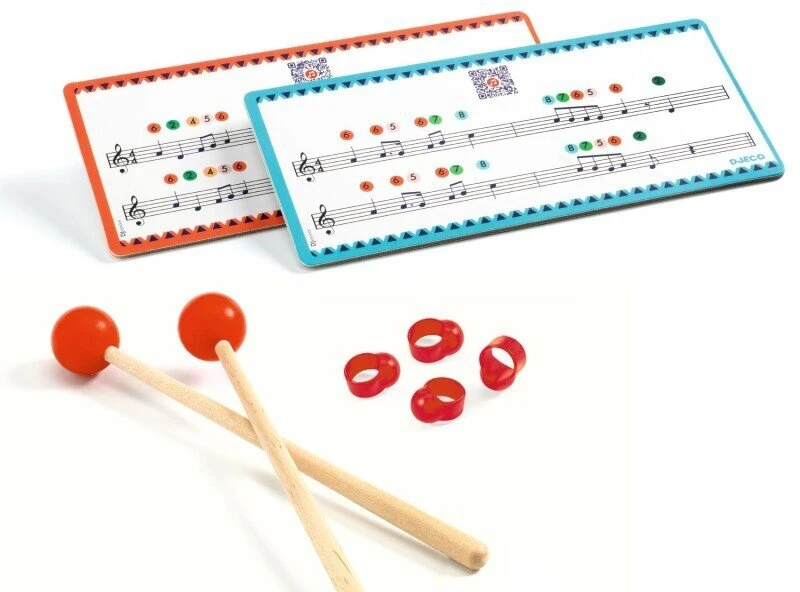 Djeco Animambo Muzikinis instrumentas - Didelis metalinis būgnas (11 natų)