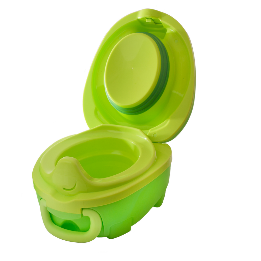 Mokomasis nešiojamas naktipuodis My Carry Potty, dinozauras, žalios spalvos