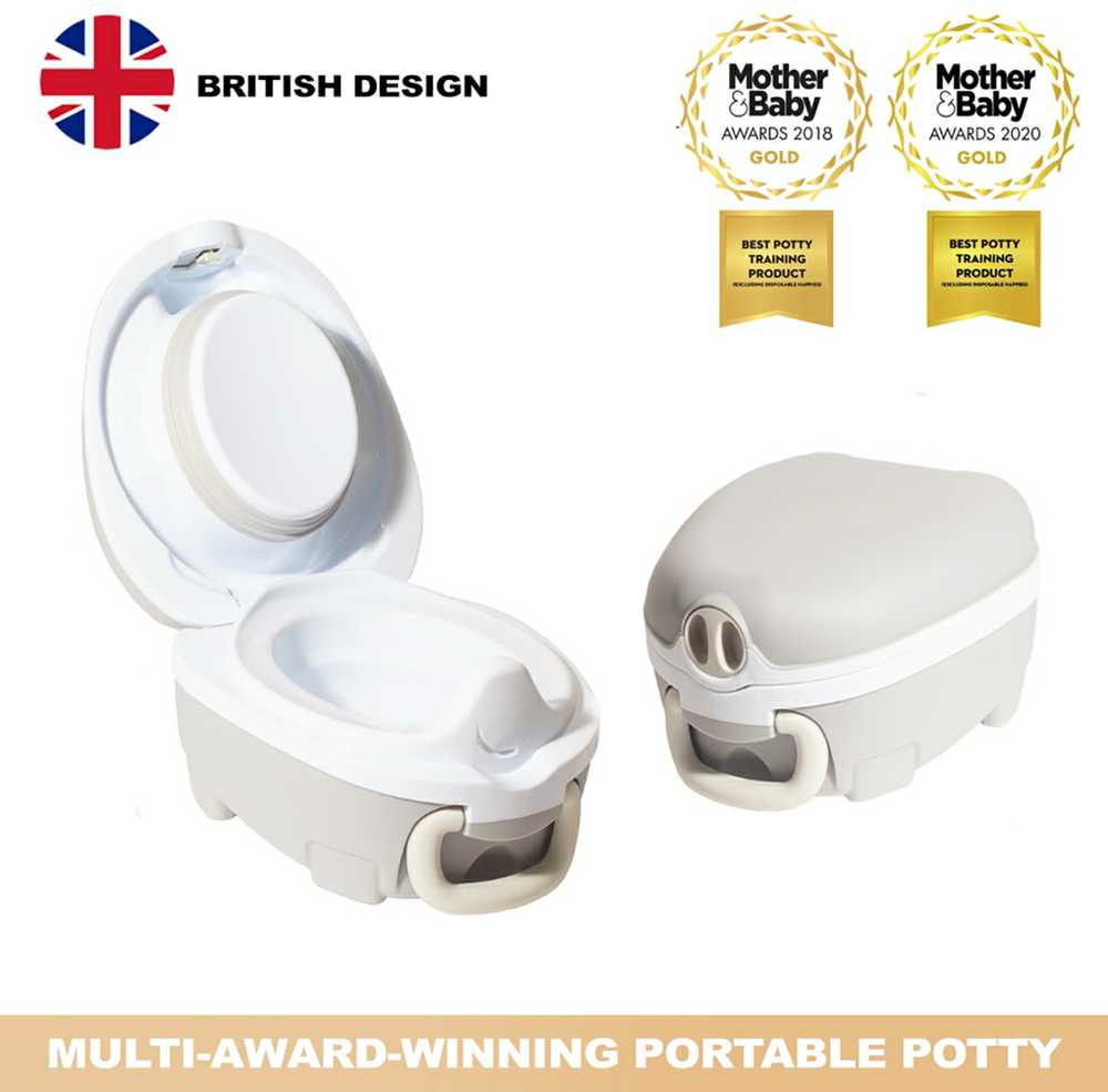 My Carry Potty Mokomasis nešiojamas naktipuodis, Pilka pastelė