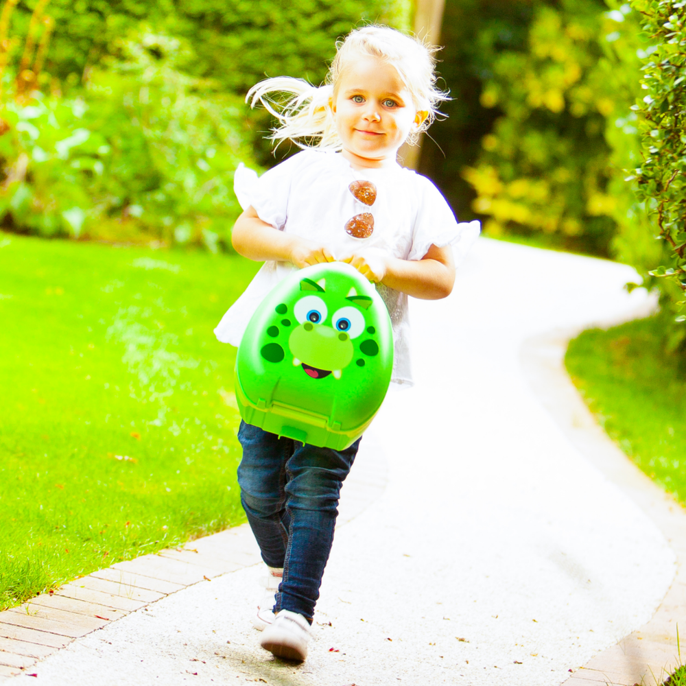 Mokomasis nešiojamas naktipuodis My Carry Potty, dinozauras, žalios spalvos