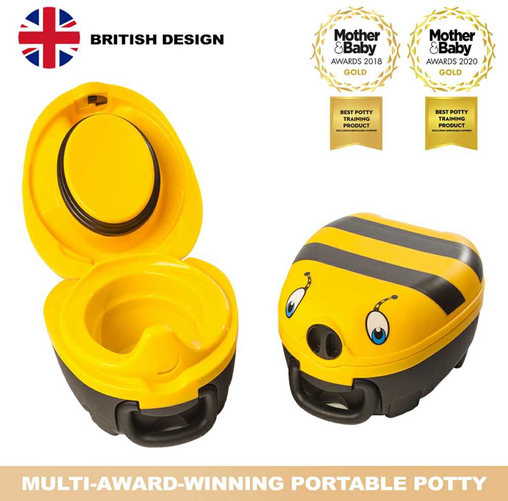 Mokomasis nešiojamas naktipuodis My Carry Potty, bitutė, geltonos ir juodos spalvos
