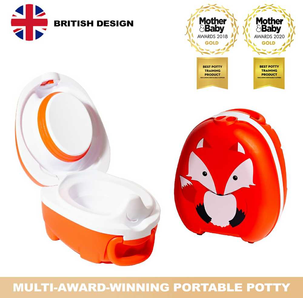 Mokomasis nešiojamas naktipuodis My Carry Potty, lapė, raudonos spalvos