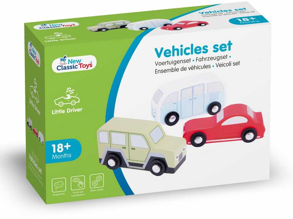 New Classic Toys Medinių transporto priemonių rinkinys (3 vnt.) ( 11932 )