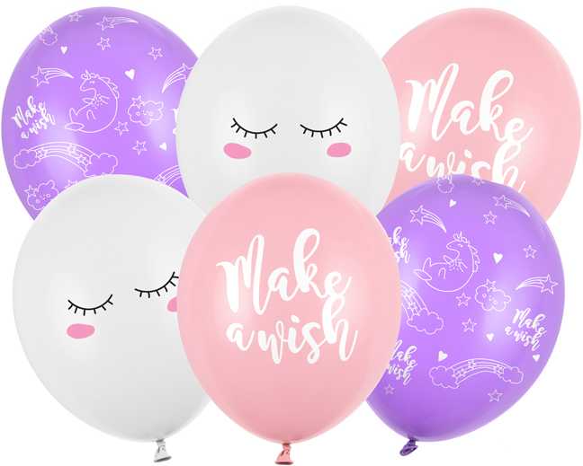Party Deco PartyDeco Balionai Vienaragis 30 cm 6 vnt.