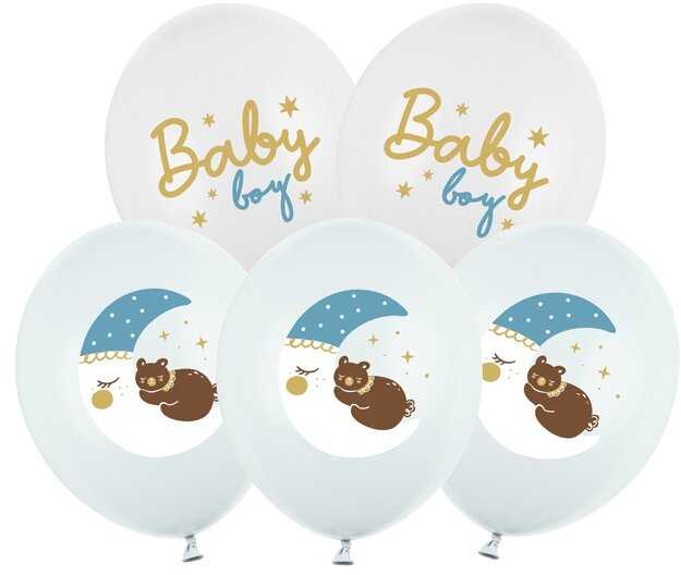 Party Deco PartyDeco Balionų rinkinys "Baby Boy"