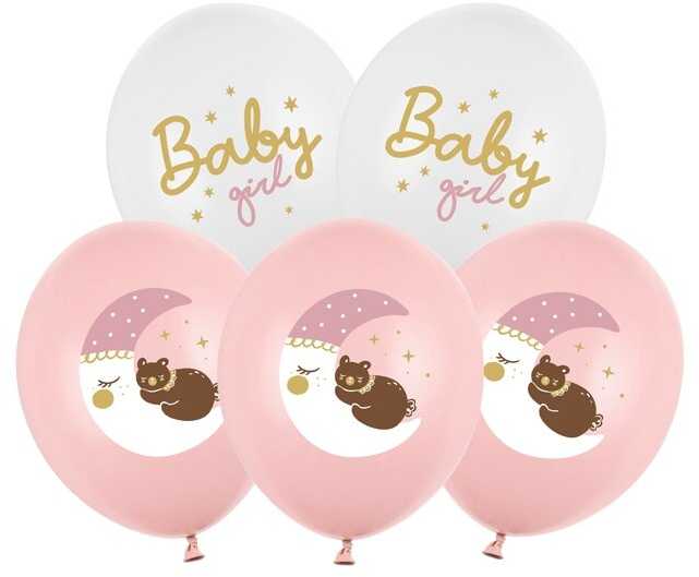 Party Deco PartyDeco Balionų rinkinys "Baby Girl"