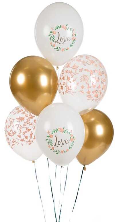 PartyDeco Balionų rinkinys Love, 30cm