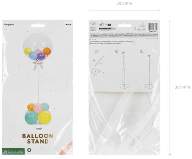 PartyDeco Balionų stovas, 72cm