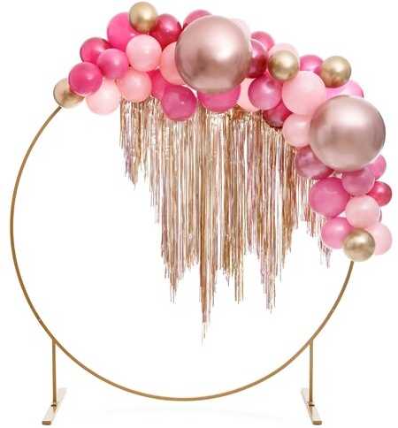 PartyDeco Blizgantys balionai rožinio aukso, 30cm, 50vnt