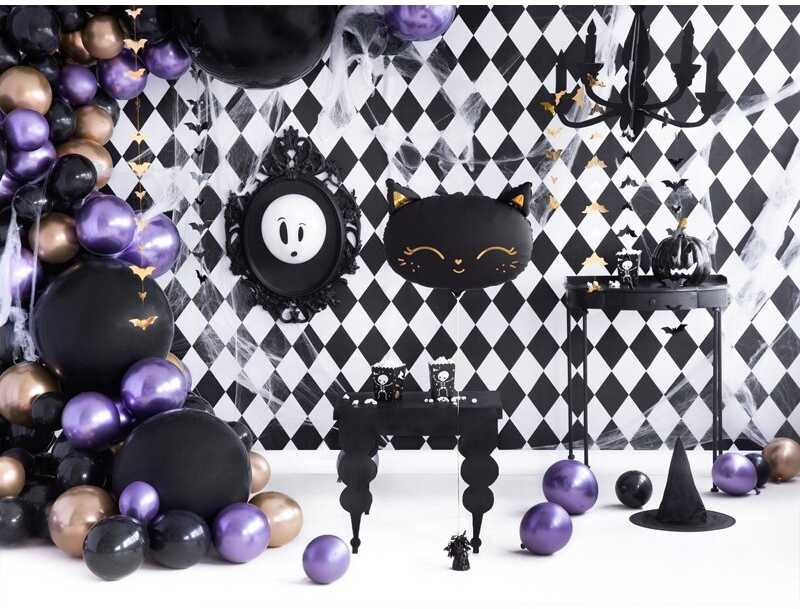 PartyDeco Blizgantys balionai violetiniai, 30cm, 50vnt