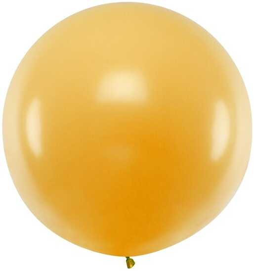 PartyDeco Didelis apvalus balionas 1m, auksinis