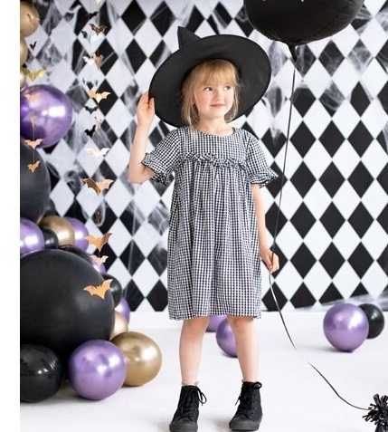 PartyDeco XXL apvalus juodas balionas (1 metras)