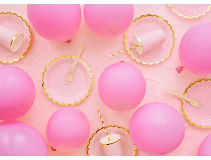 PartyDeco Ekologiški balionai "Pasteliniai rožiniai", 10vnt