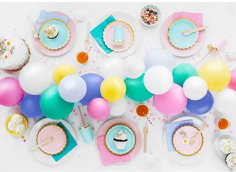 PartyDeco Ekologiški balionai "Pasteliniai rožiniai", 10vnt