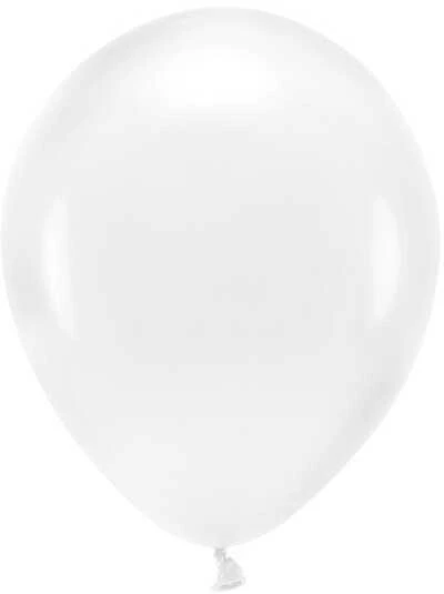 PartyDeco Ekologiški balionai Permatomi, 30 cm, 10vnt