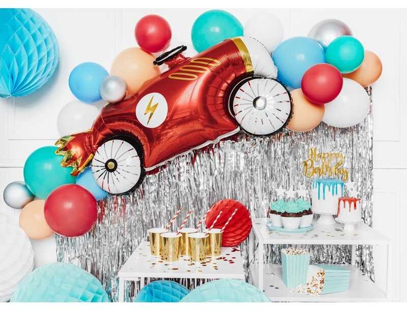 PartyDeco Ekologiški balionai "Raudoni", 10vnt