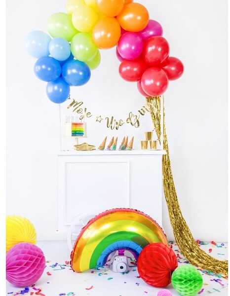 Party Deco PartyDeco Folinė kutų užuolaida dekoracijoms, Spalva: Žydra